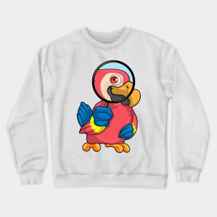 Parrot with Magnifying glass Crewneck Sweatshirt